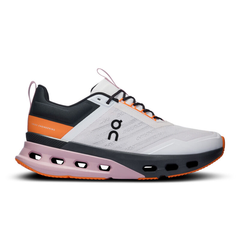 On Cloudnova X Women's Running Shoes, Frost/Orange 